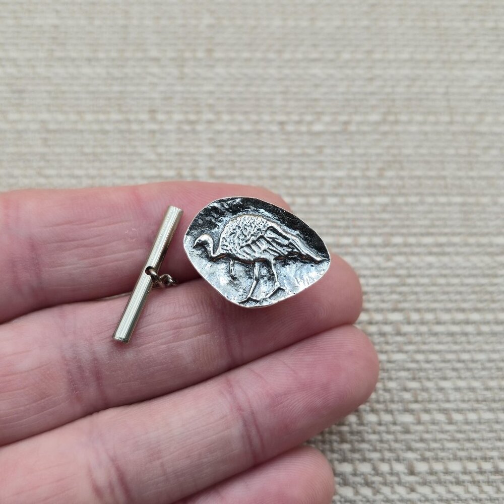 Sterling Silver Very Rare James Avery Turkey Tie Tack Lapel Pin A5093